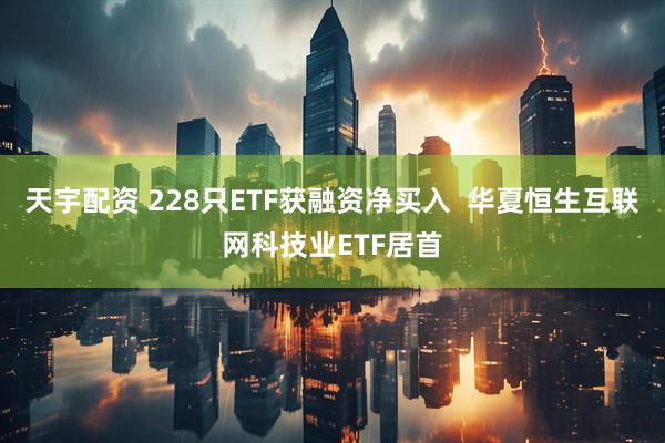 天宇配资 228只ETF获融资净买入  华夏恒生互联网科技业ETF居首